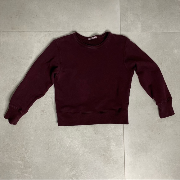 AGOLDE PREMIUM BURGUNDY SWEATSHIRT - Picture 5 of 11